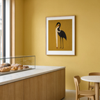 Figure with Crane | Contemporary Figurative Wall Art Print