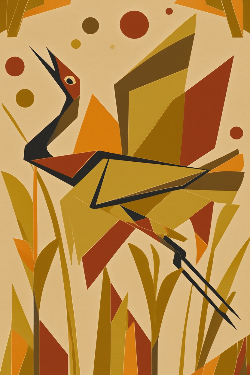 Set of 3 Stork, Heron & Crane – Minimalist Bird Art Prints