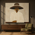 Canvas Print "I Say, You Slay" | Contemporary Stunning Black Woman Fashion Wall Art