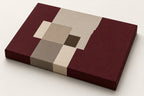 Canvas Print Burgundy Shapes Variation | Contemporary Abstract Wall
