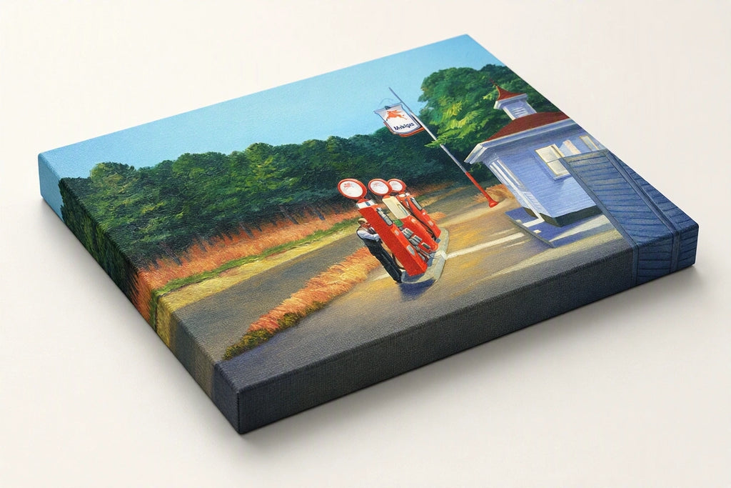 Canvas Print Edward Hopper – Gas, 1940 – American Realist Art Print | Modernist Landscape Wall Decor