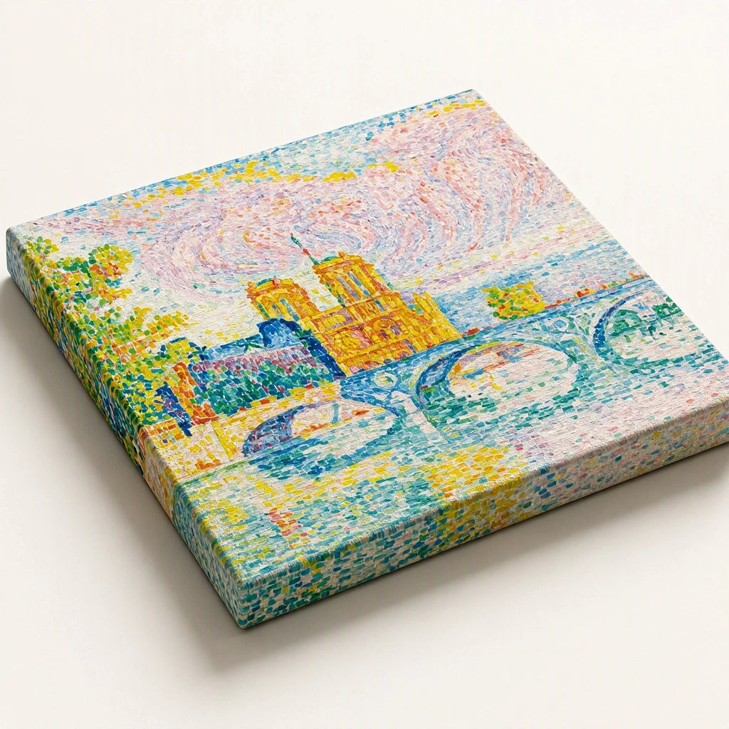 Canvas Print La Cité ‘Paris’ – Paul Signac Poster | Pointillist Neo‑Impressionist Art