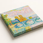 Canvas Print La Cité ‘Paris’ – Paul Signac Poster | Pointillist Neo‑Impressionist Art