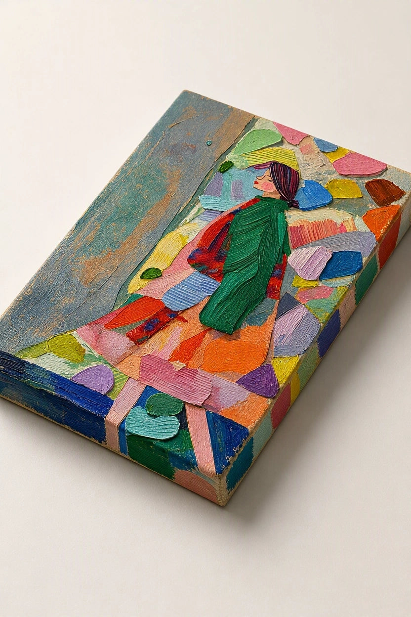 Canvas Print Colourful Woman | Contemporary Figurative Wall Art