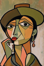 Cubist Contours – Picasso Inspired Graphic Print - Hakyarts