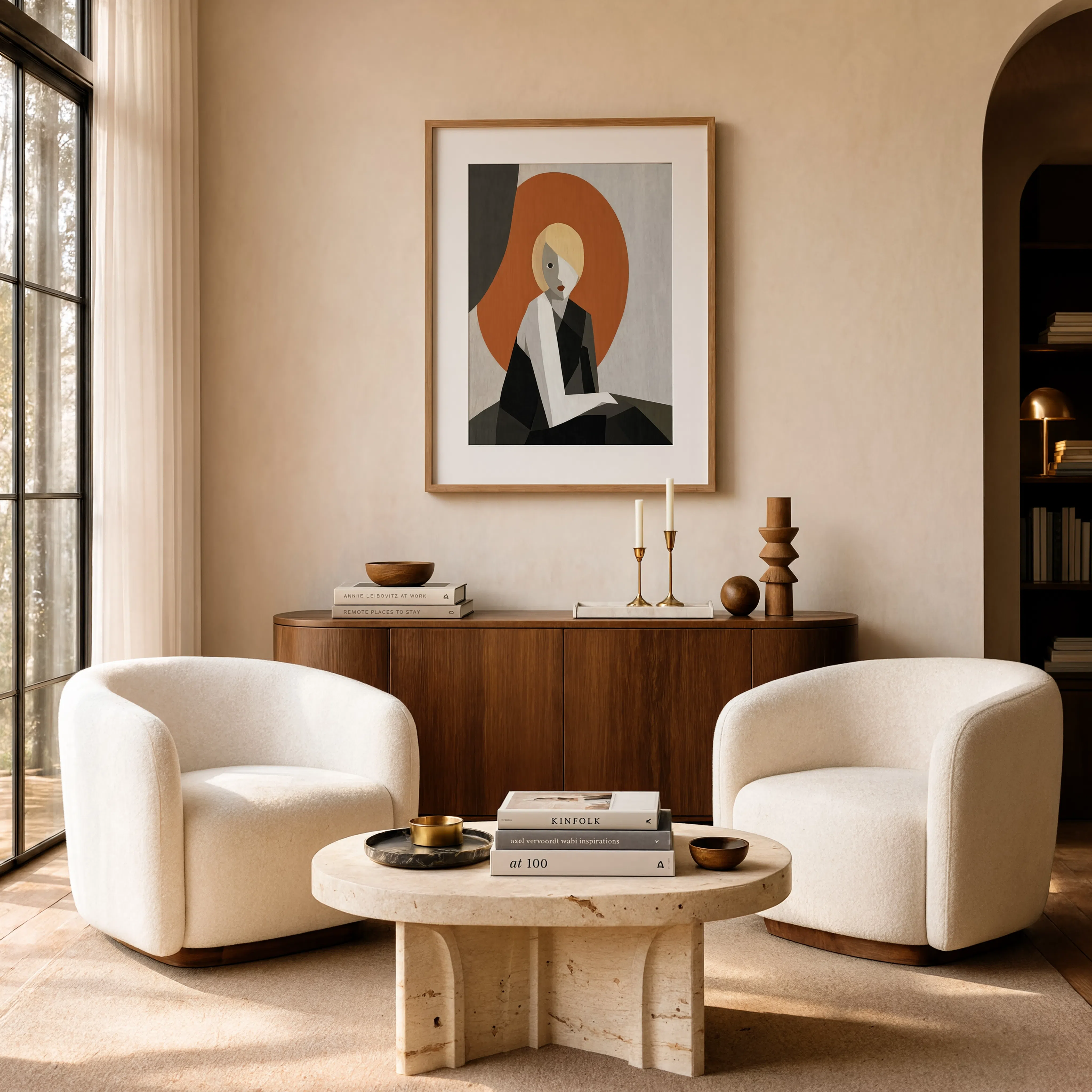 Modern Cubist Woman | Geometric Figurative Wall Art