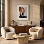Modern Cubist Woman | Geometric Figurative Wall Art