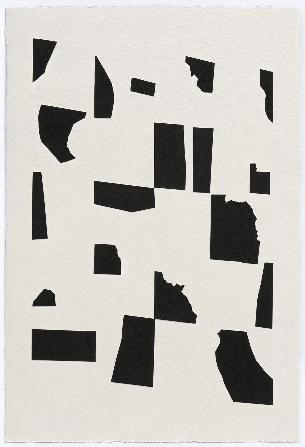 Set of 5 Black and White Art Pieces | Contemporary Abstract Print Set