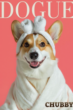 Set of DOGUE Bathroom Covers | Fashion Dog Prints | Chic & Playful Pet Decor