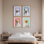 Set of DOGUE Bathroom Covers | Fashion Dog Prints | Chic & Playful Pet Decor