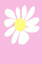 Daisy Flower – Minimalist Botanical Art Print