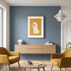 Playful Dog | Contemporary Animal Wall Art