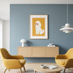 Playful Dog | Contemporary Animal Wall Art