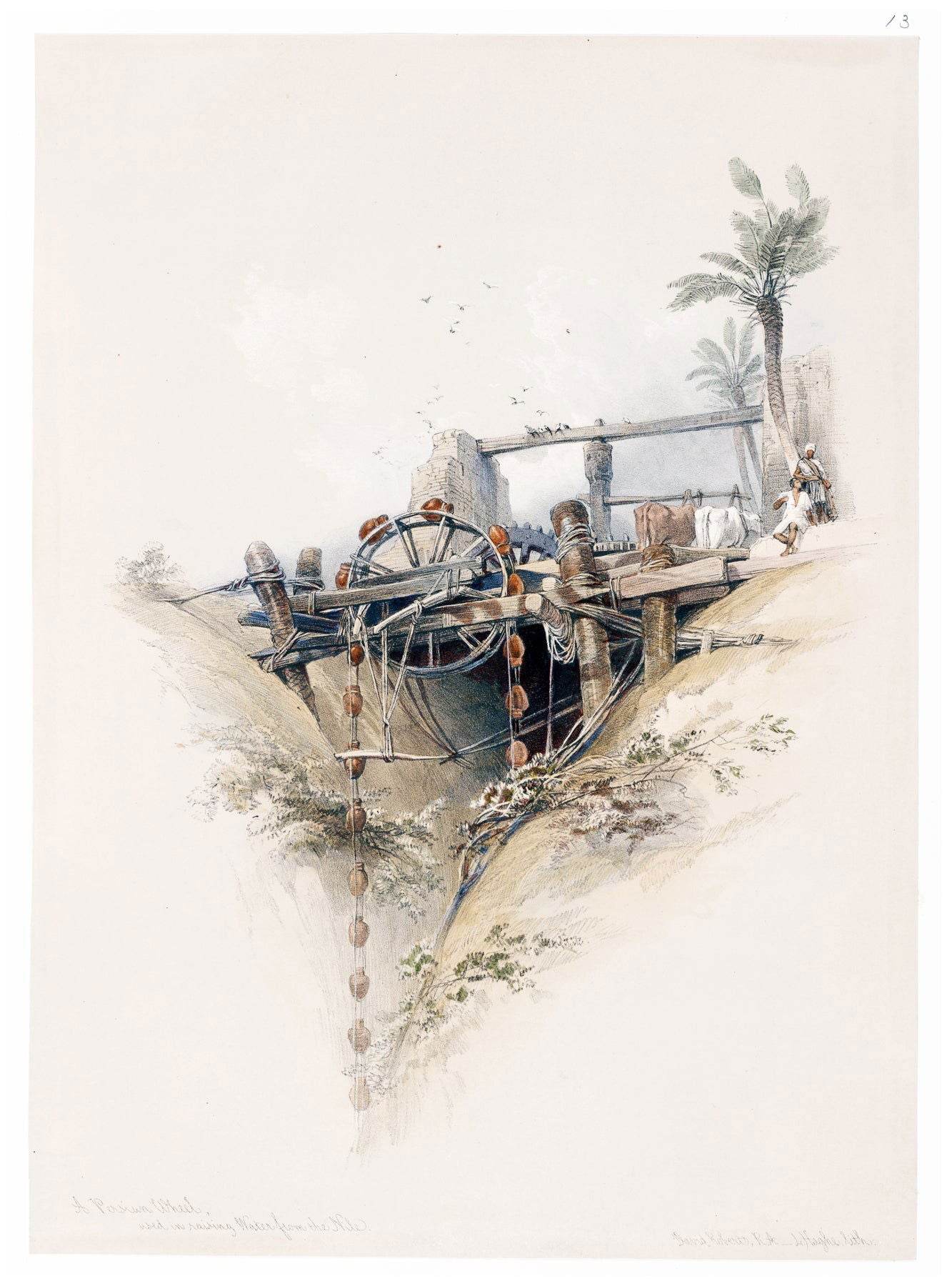 David Roberts - A Persian wheel - Hakyarts