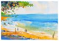 Day At The Beach Poster - Hakyarts