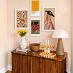 Set of 4 – Playful Folk Animal & Minimalist Home Wall Art Print Collection