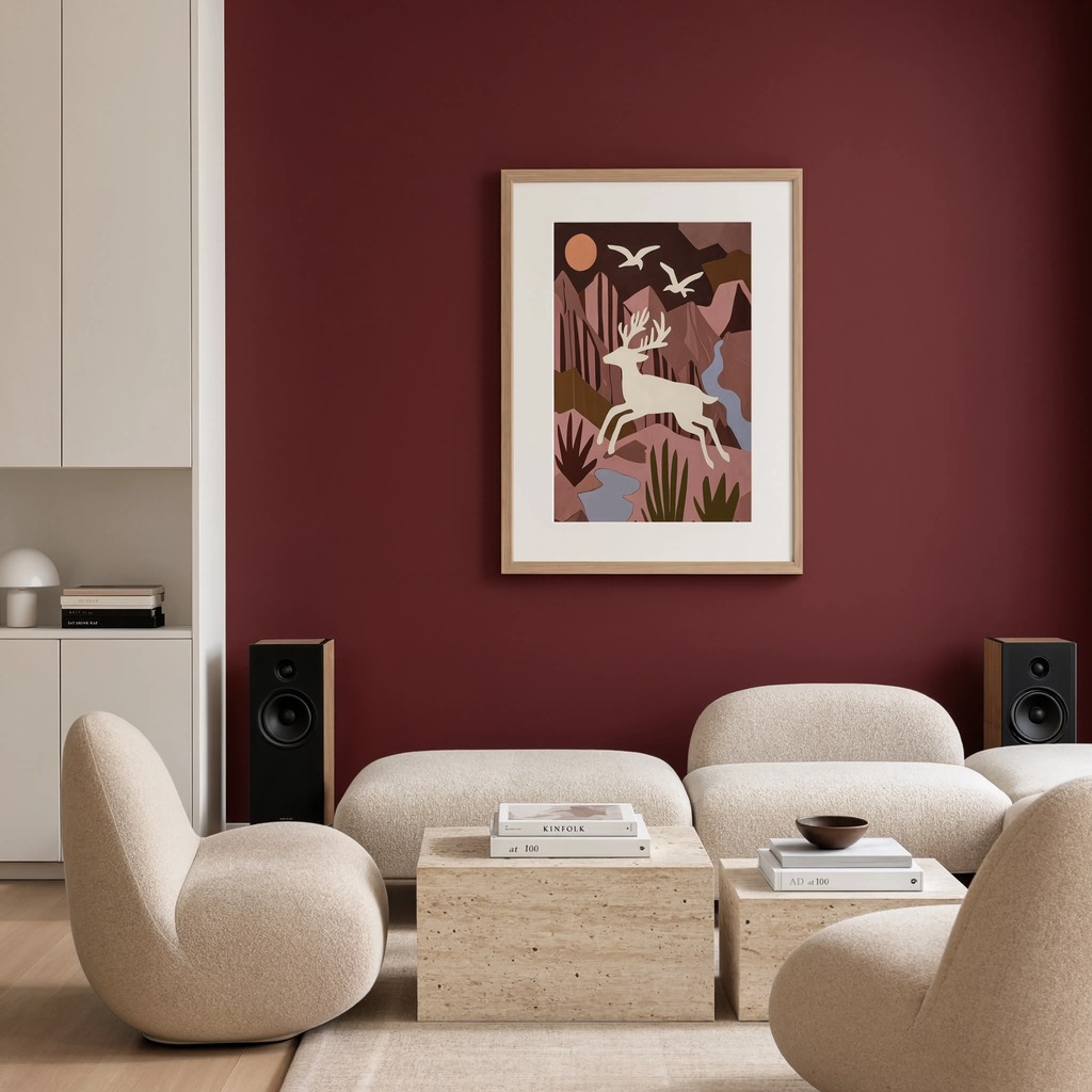 Deer Illustration | Woodland Animal Wall Art Print