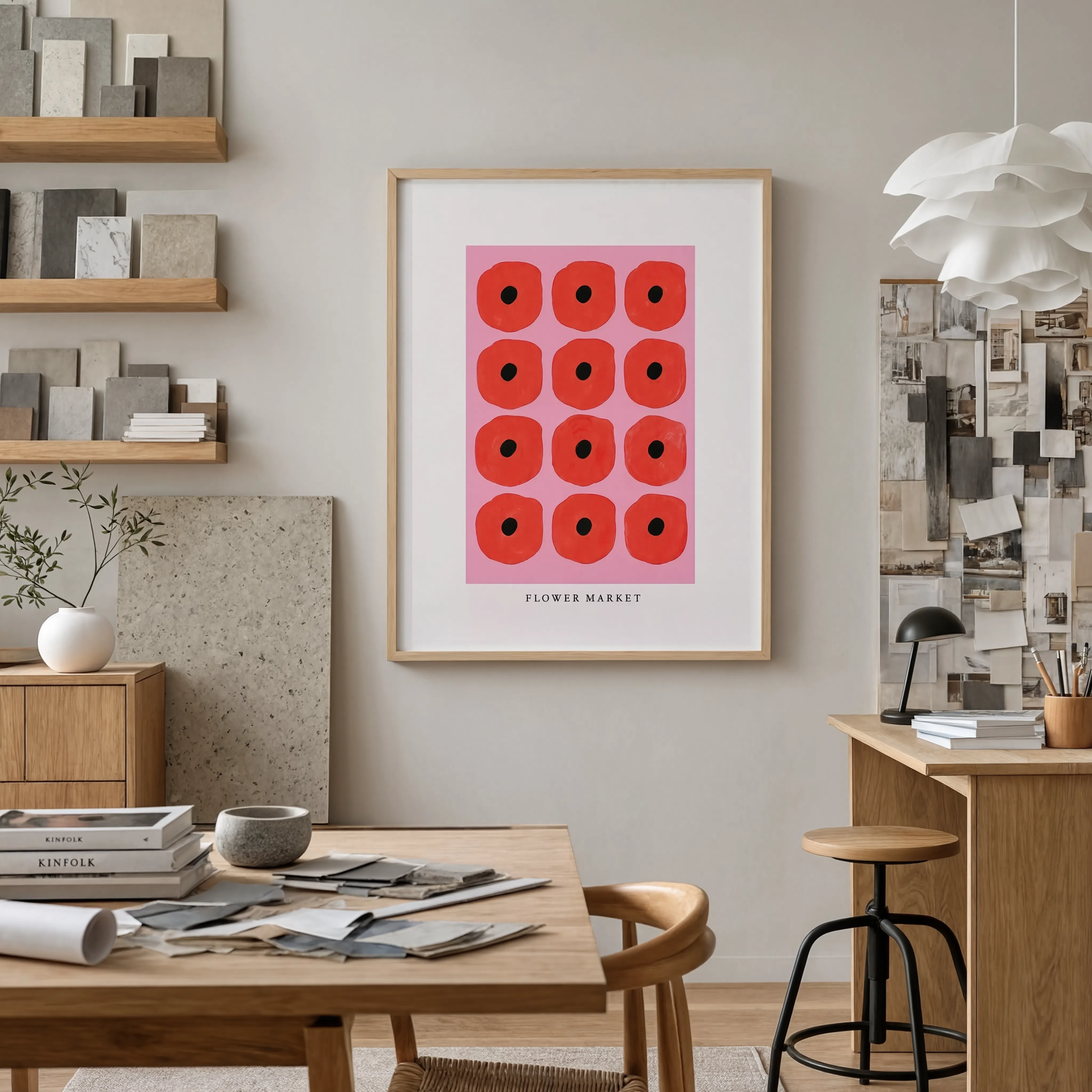 Flower Market Blossoms | Contemporary Floral Wall Art