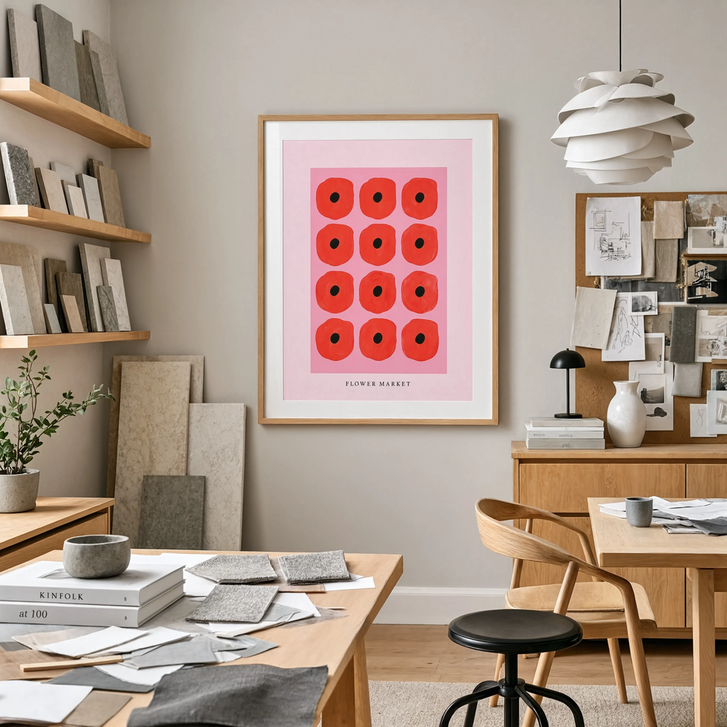 Flower Market Blossoms | Contemporary Floral Wall Art