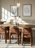 Set of 2 Ink Rings & Ink Dashes Prints | Contemporary Abstract Wall Art Set 50×70 cm