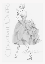 Dior Woman Line Art Poster