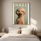 Dogue – Poodle Fashion Cover – Minimalist Wall Art Print