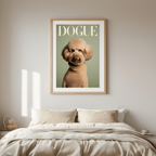 Dogue – Poodle Fashion Cover – Minimalist Wall Art Print