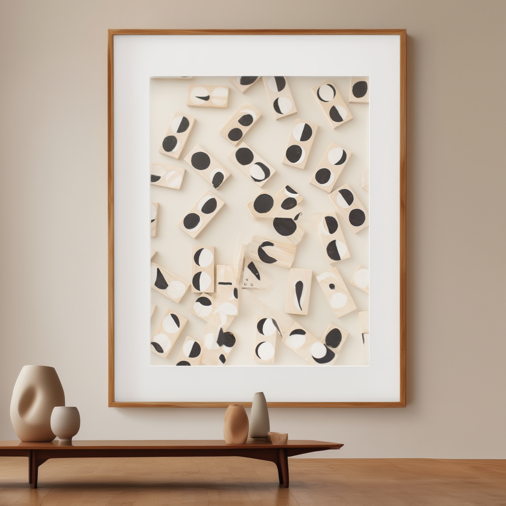 Dominoes Game – Classic Play Art Print - Hakyarts