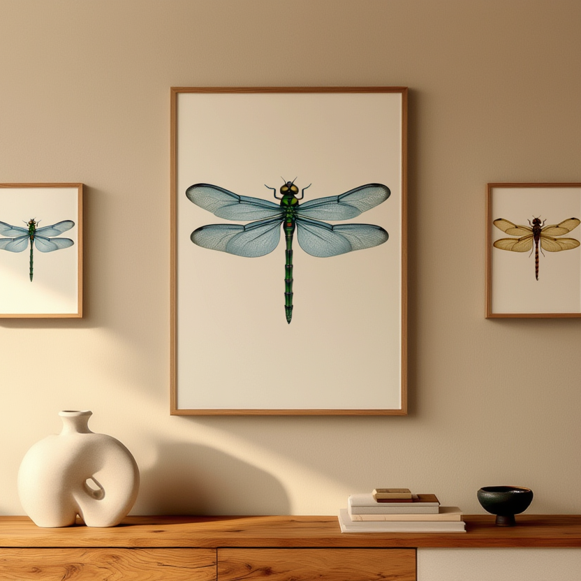 Dragonfly Specimen Posters – Set of 3 - Hakyarts