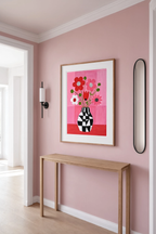 Poppies in Pink | Contemporary Floral Wall Art