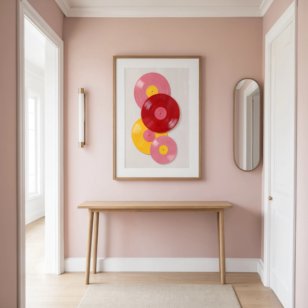 Vinyl Records | Retro Music Art Print