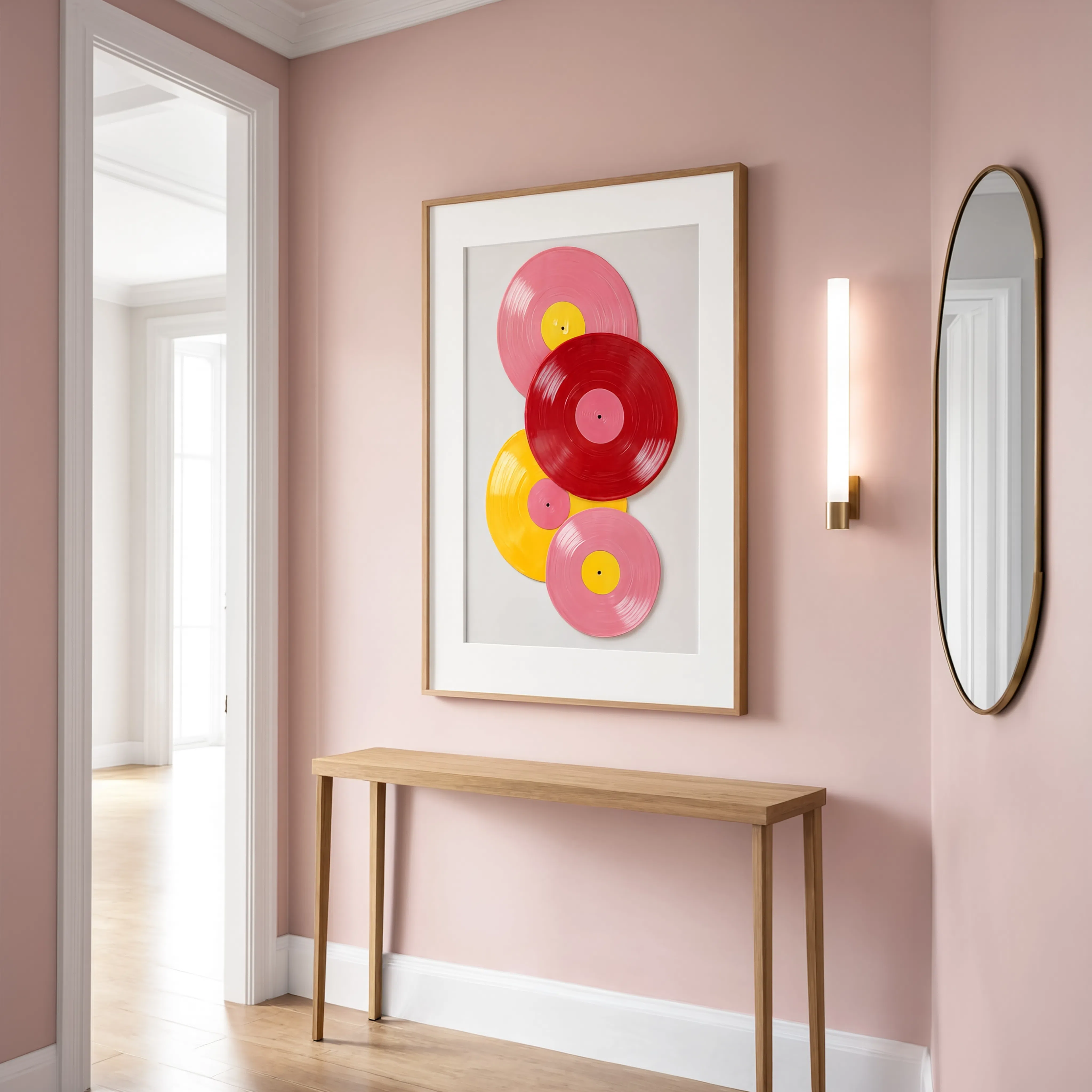 Vinyl Records | Retro Music Art Print