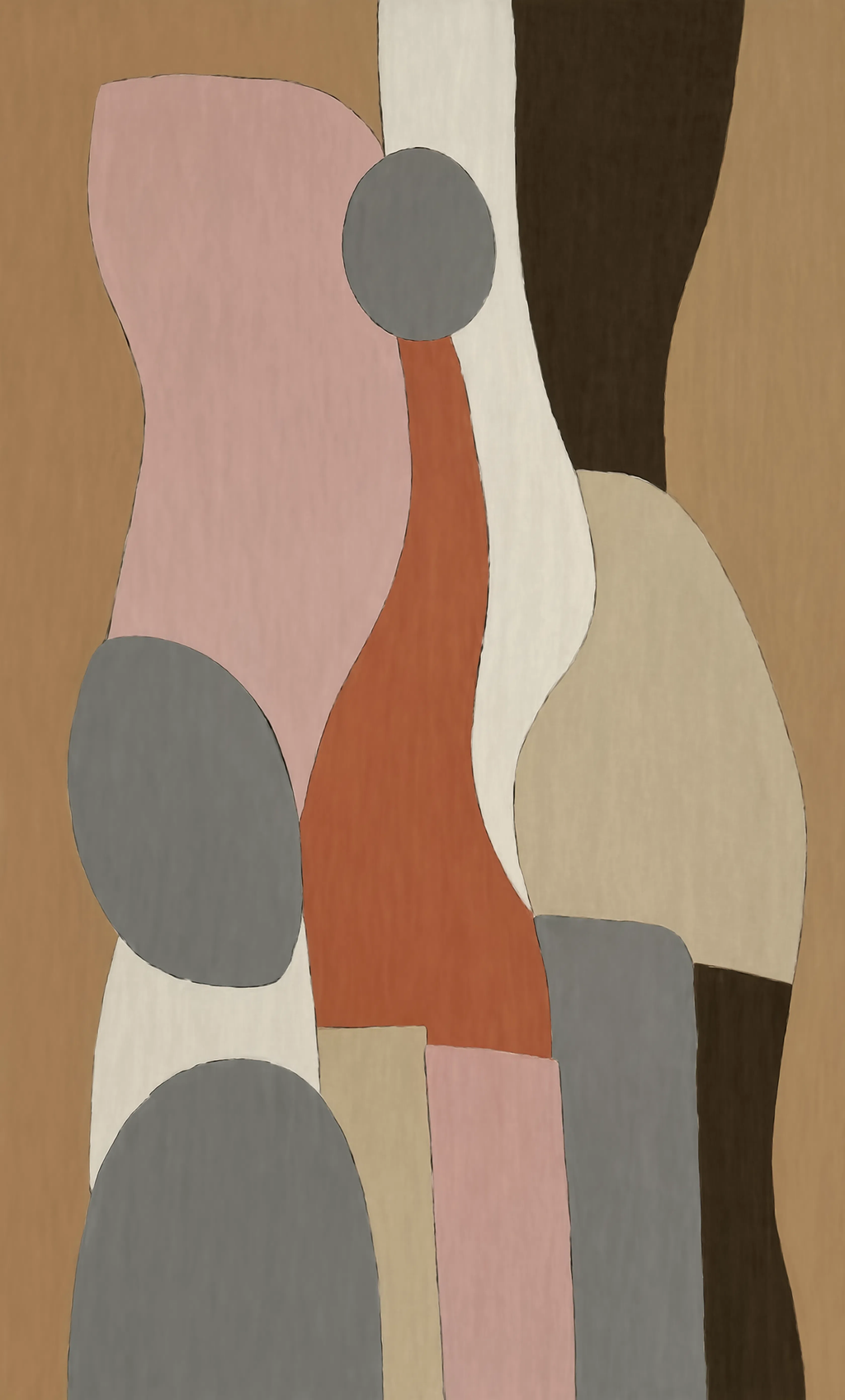 Earthy Geometric | Contemporary Geometric Wall Art Print
