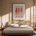 Modeopstilling – Illustreret print af stil & holdning