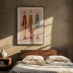 Modeopstilling – Illustreret print af stil & holdning