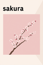 Set of 4 Lavender, Daisy, Tulip and Sakura Floral Prints