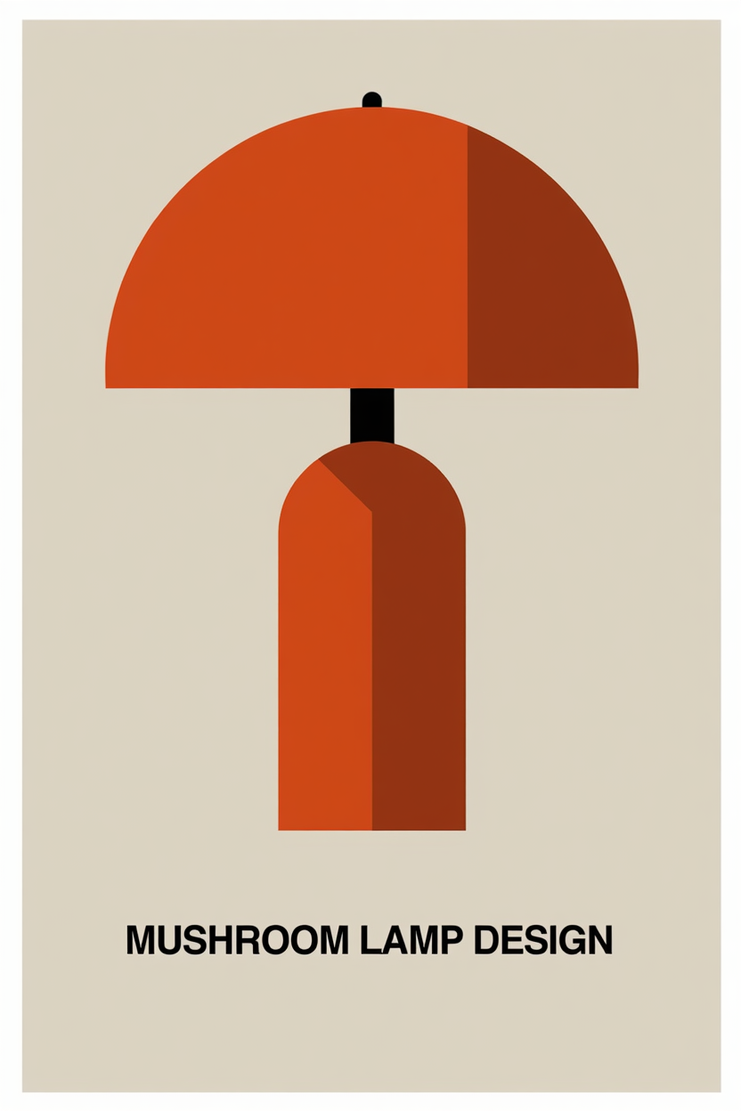 Set of 3 Mid Century Modern Lamps Prints – Retro Minimalist Wall Art - Hakyarts