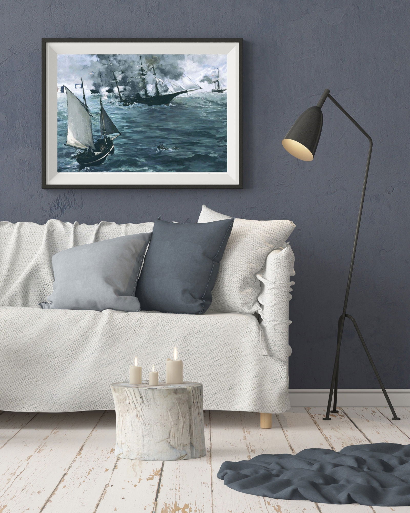 Édouard Manet - The Battle of the Kearsarge and the Alabama