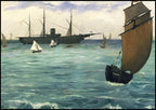 Édouard Manet - The ‘Kearsarge’ at Boulogne - Hakyarts
