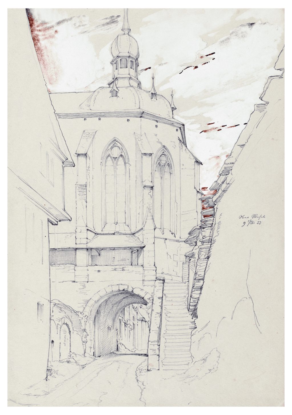 Eduard von Steinle - The Werner Chapel in Oberwesel - Hakyarts