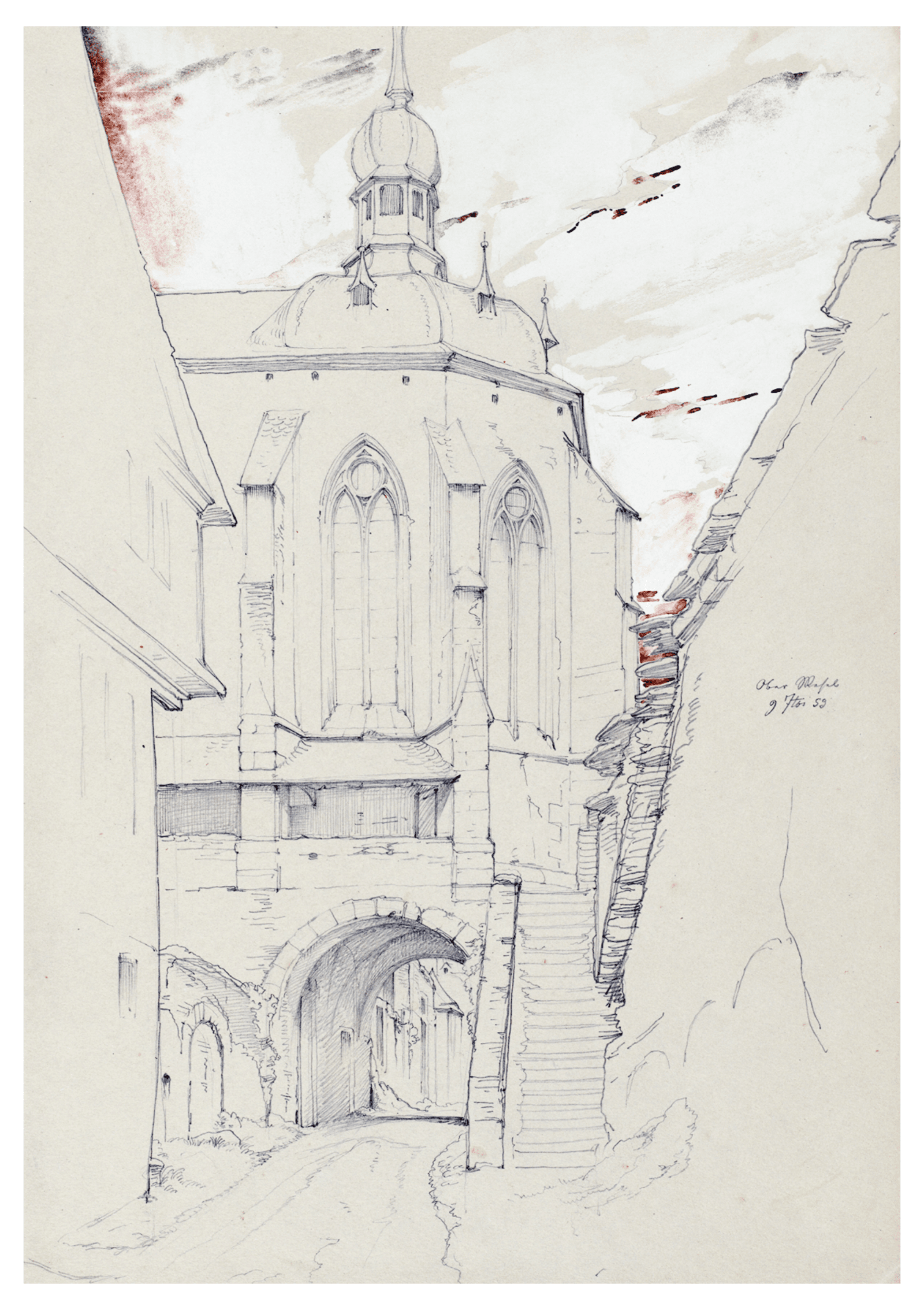 Eduard von Steinle - The Werner Chapel in Oberwesel - Hakyarts