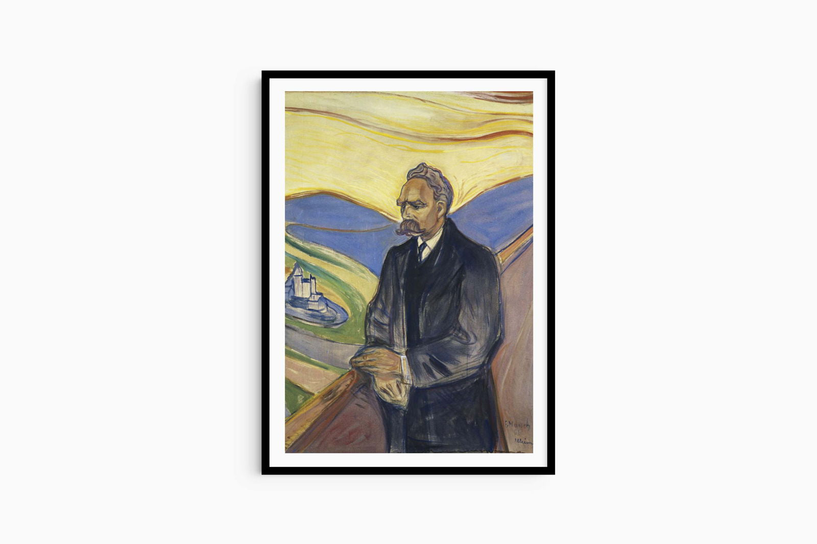 Edvard Munch - Portrait of Friedrich Nietzsche