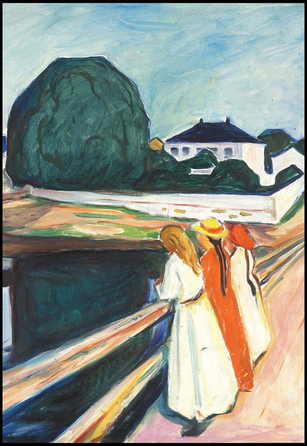 Edvard Munch - The Girls on the Bridge