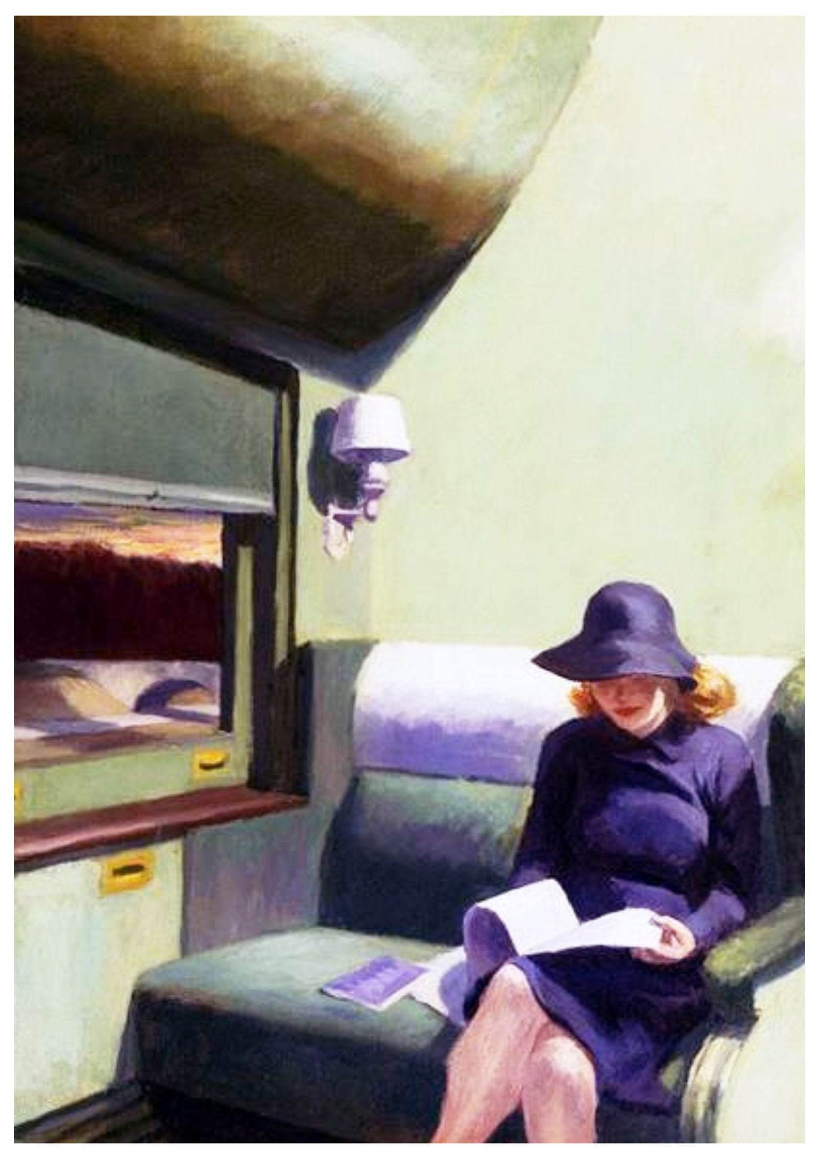 Set of 2 Edward Hopper Art Prints – Compartment C & Nighthawks Gallery Set