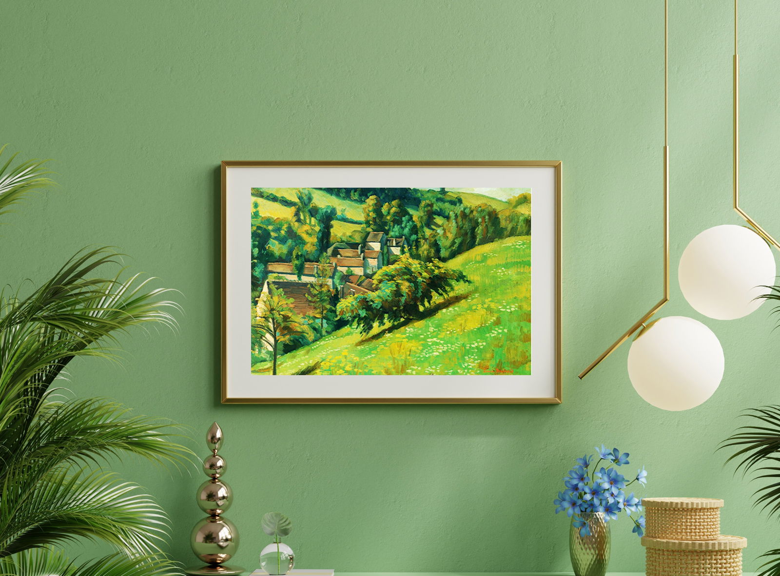 Émile Bernard - A View of Molosmes