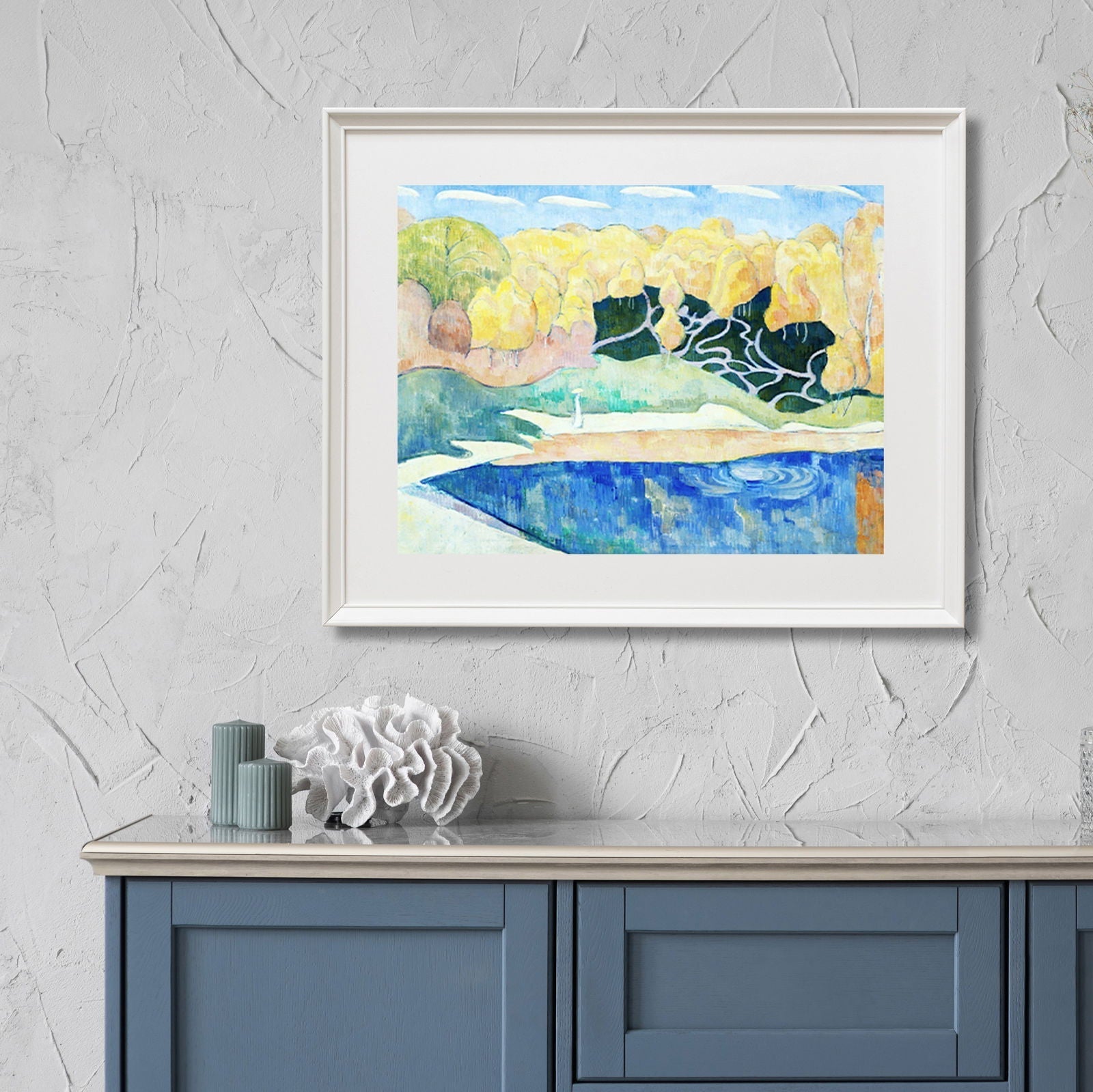 Émile Bernard - Woman Walking on the Banks of the Aven