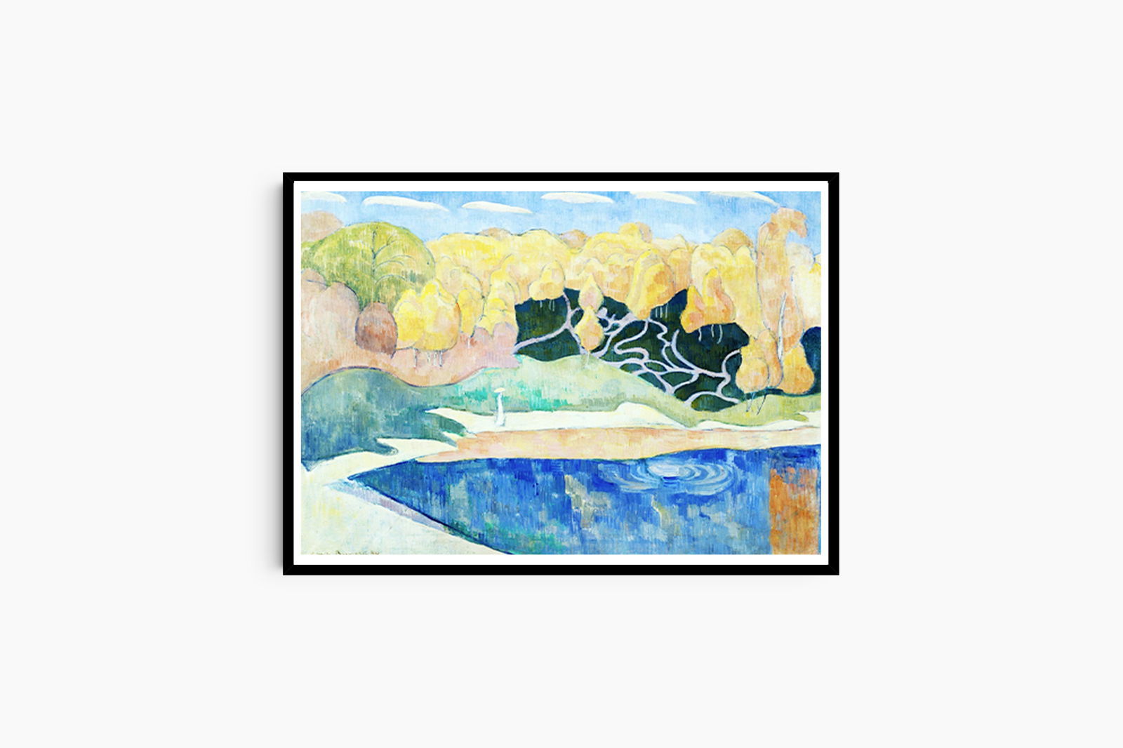 Émile Bernard - Woman Walking on the Banks of the Aven