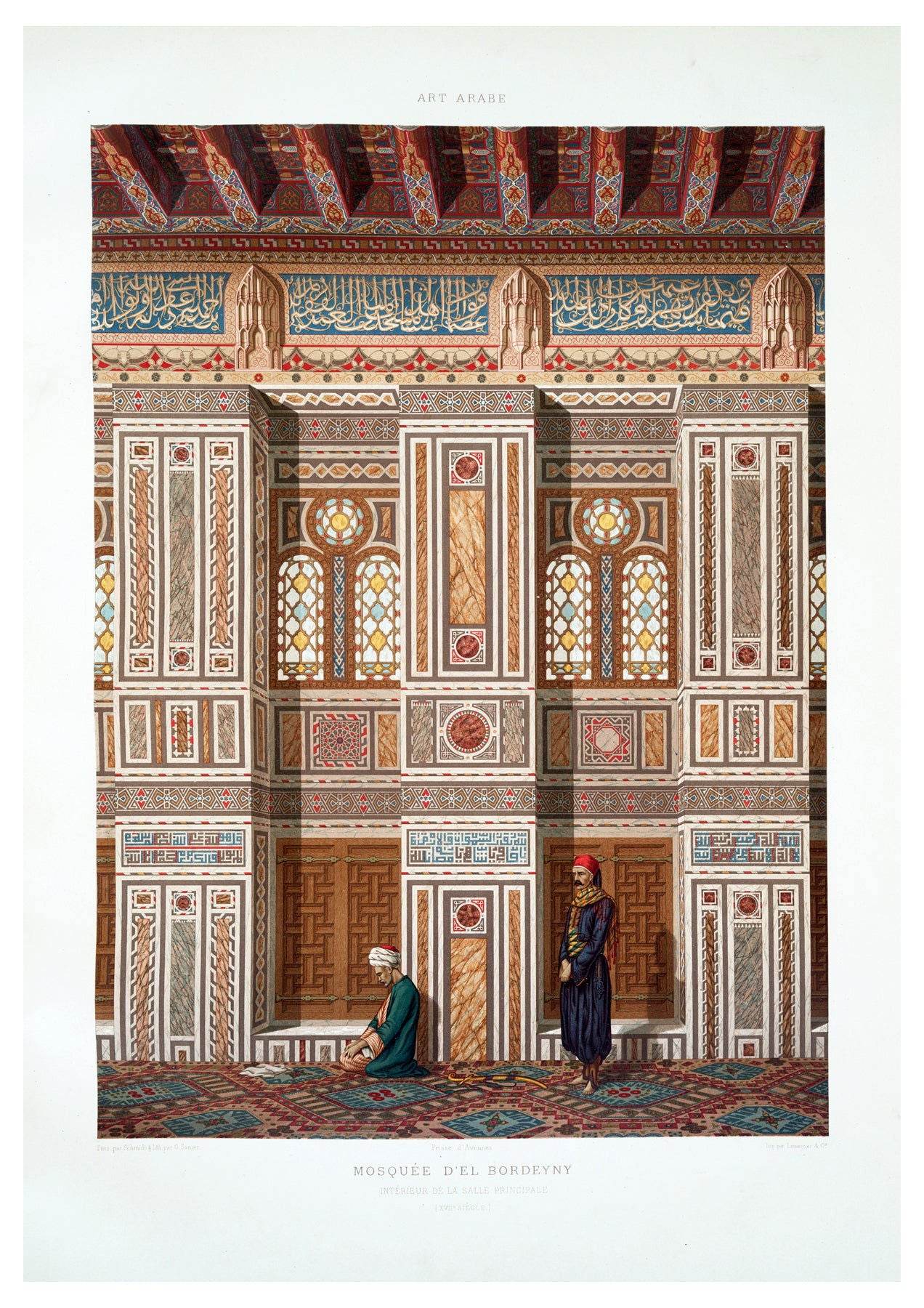 Émile Prisse d'Avennes - Mosquée d’El Bordeyny Poster - Hakyarts