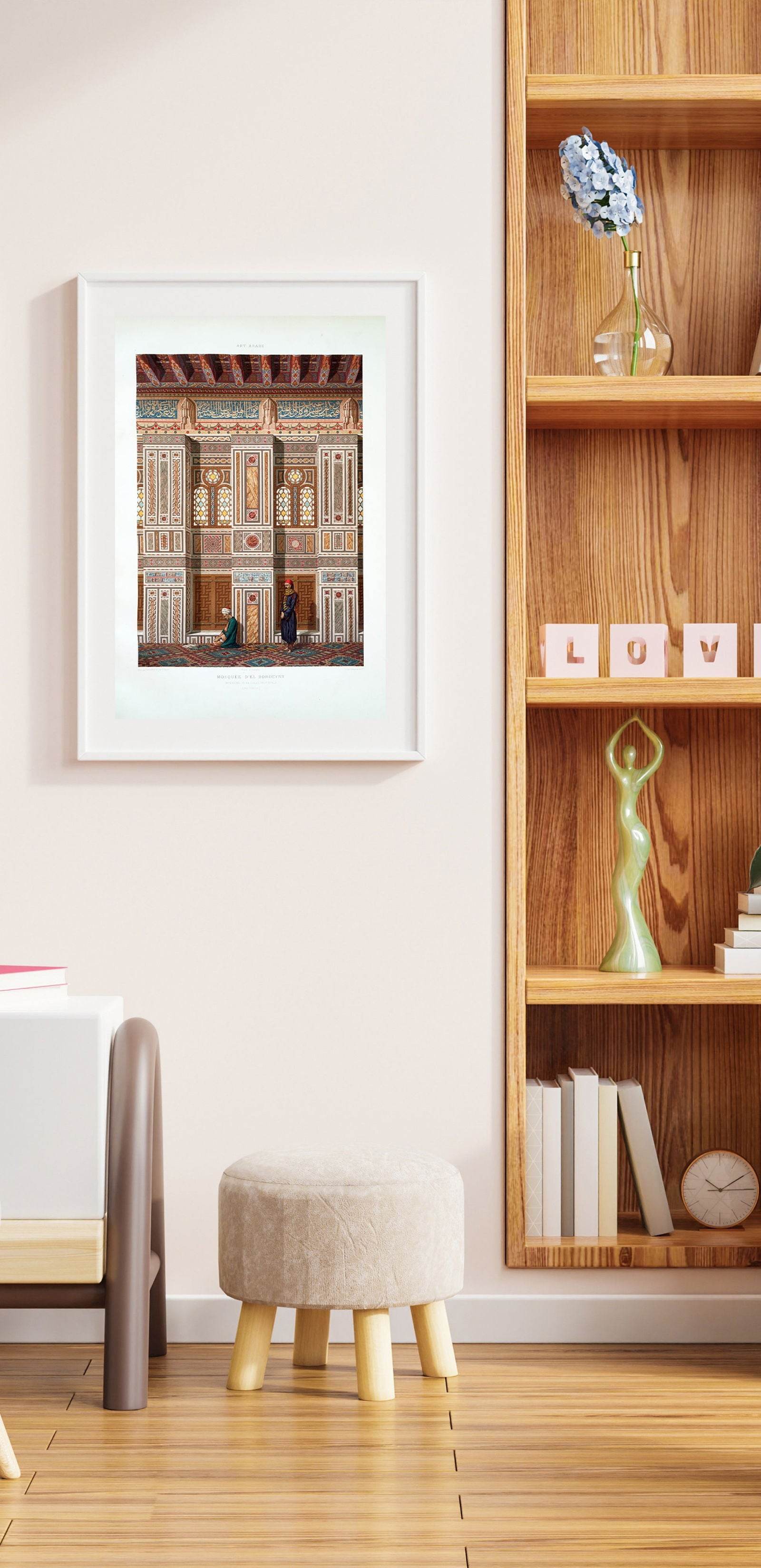 Émile Prisse d'Avennes - Mosquée d’El Bordeyny Poster - Hakyarts