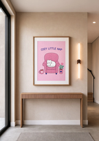 Cozy Cat Nap | Whimsical Cat Wall Art